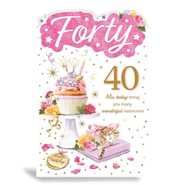 40th Birthday Card - Female