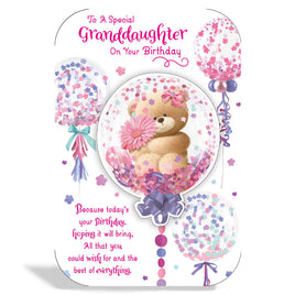 To A Special Granddaughter Birthday Card