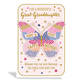 Great-Granddaughter Birthday Card