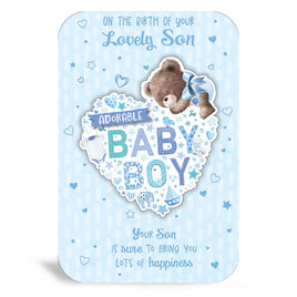 On the Birth of Your Lovely Son Card
